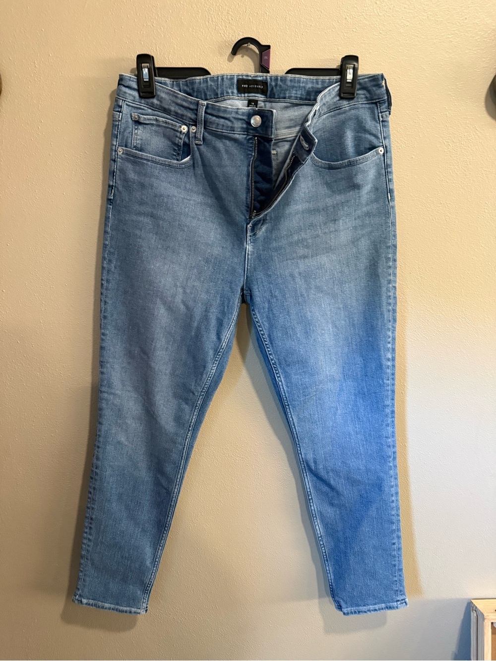 Plus Size Light Wash Skinny Jeans for Women